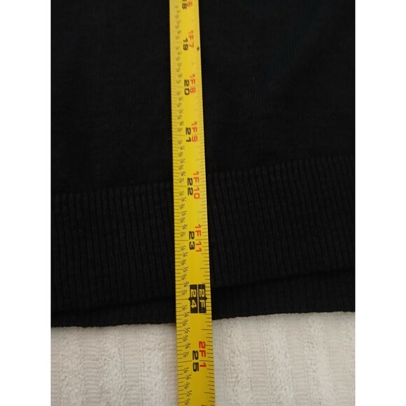 Garnet Hill Womens XL 100% Linen Black Sweater Button Front Lightweight Classic - Picture 9 of 15